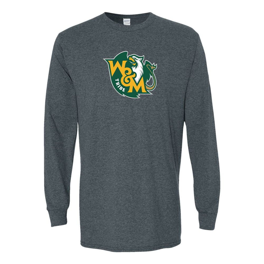 Men's  William and Mary Tribe Gildan Heavy Cotton Long Sleeve T-Shirt