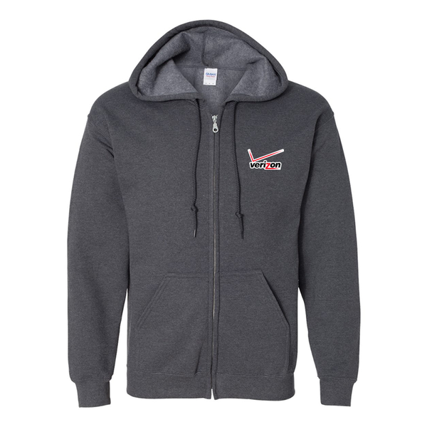 Men's  Verizon Wireless Gildan  Heavy Blend Full Zip Hooded Sweatshirt