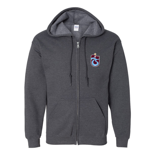 Men's Trabzonspor Soccer Gildan  Heavy Blend Full Zip Hooded Sweatshirt
