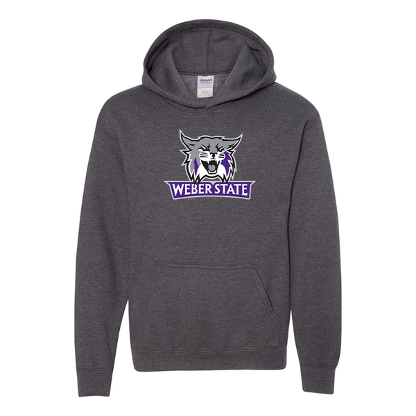 Youth Weber State Wildcats Gildan Heavy Blend  Hooded Sweatshirt