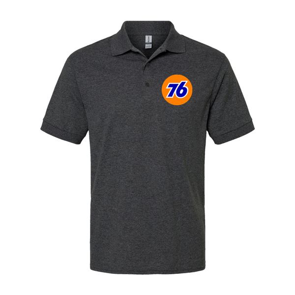 Men's 76 Gas Station  Gildan Dry Blend Jersey Polo