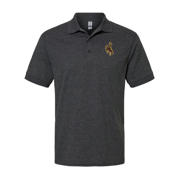 Men's  Wyoming Cowboys Gildan Dry Blend Jersey Polo