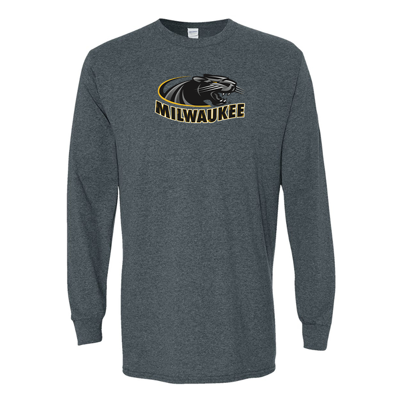 Men's  Wisconsin Milwaukee Panthers Gildan Heavy Cotton Long Sleeve T-Shirt