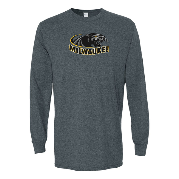Men's  Wisconsin Milwaukee Panthers Gildan Heavy Cotton Long Sleeve T-Shirt