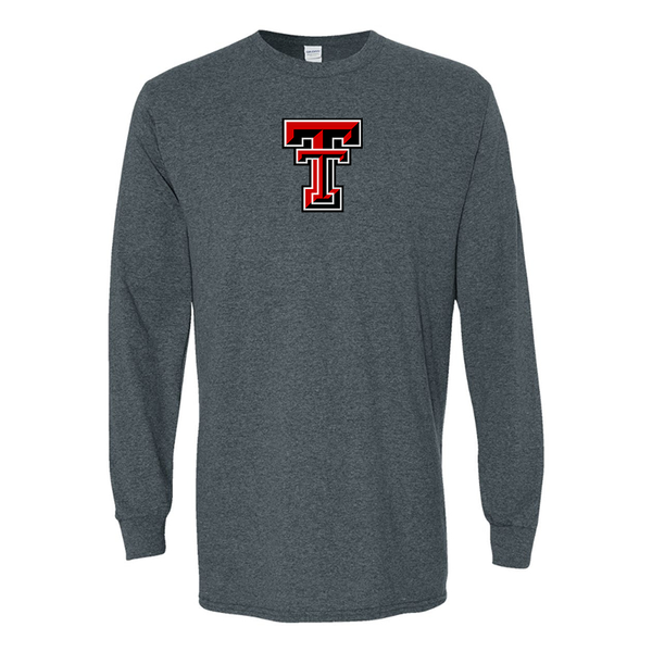 Men's Texas Tech Red Raiders  Gildan Heavy Cotton Long Sleeve T-Shirt