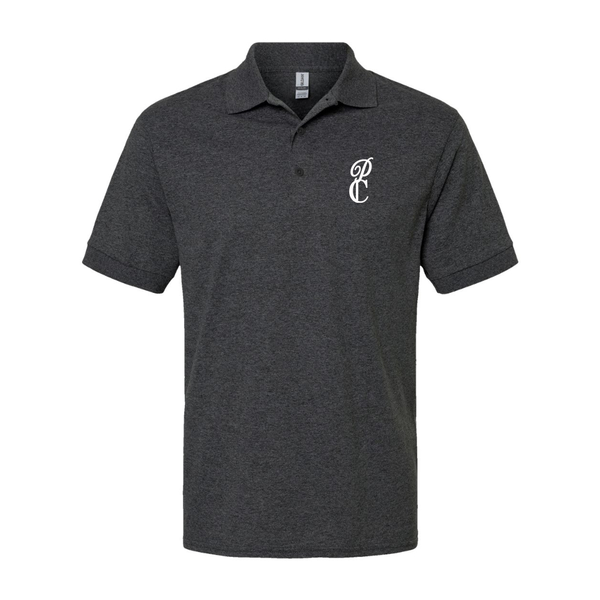 Men's P & C Black   Dry Blend Jersey Polo
