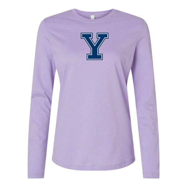 BELLA CANVAS Women’s Yale Bulldogs Jersey Long Sleeve Tee