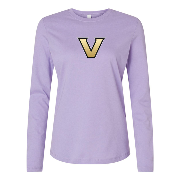 BELLA CANVAS Women’s  Vanderbilt Commodores  Jersey Long Sleeve Tee