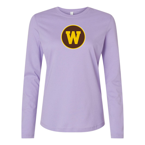 BELLA CANVAS Women’s Western Michigan Broncos Jersey Long Sleeve Tee