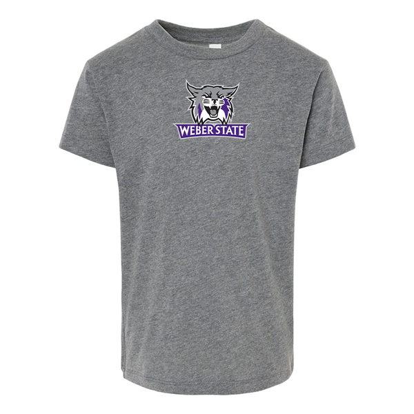 Weber State Wildcats BELLA  CANVAS Toddler Jersey Tee