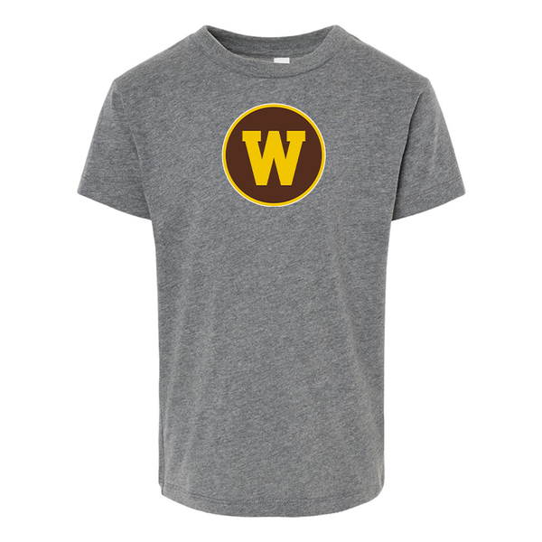 Western Michigan Broncos BELLA  CANVAS Toddler Jersey Tee
