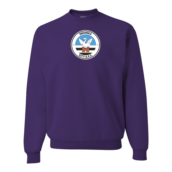 Men's Swansea City Soccer  JERZEES NuBlend Crewneck Sweatshirt
