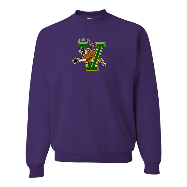 Men's Vermont Catamounts JERZEES NuBlend Crewneck Sweatshirt