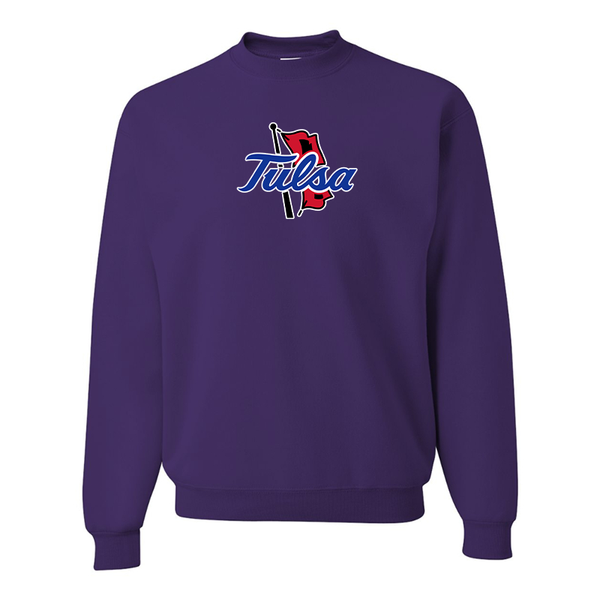 Men's Tulsa Golden Hurricane  JERZEES NuBlend Crewneck Sweatshirt