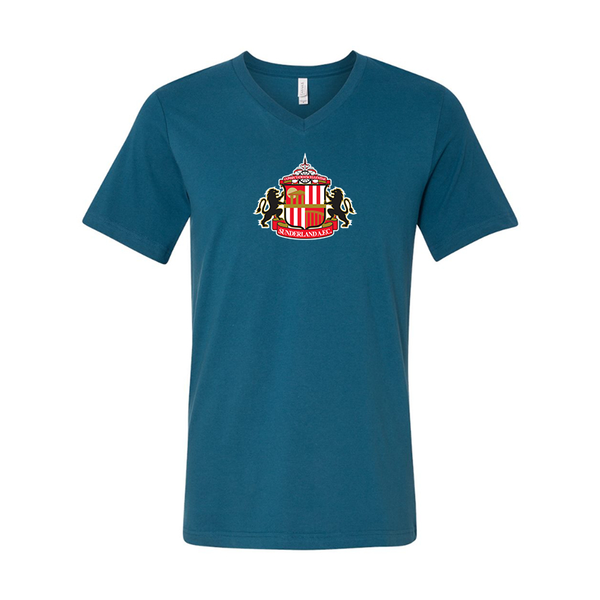 Sunderland AFC Soccer BELLA  CANVAS - Jersey V-Neck T-Shirt