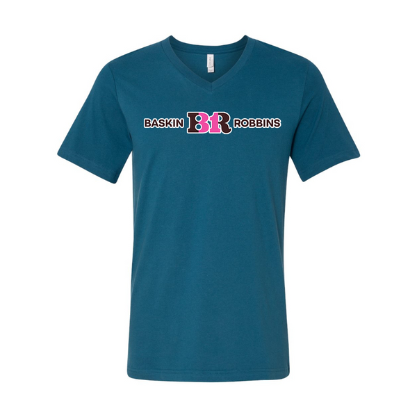 Men's Baskin-Rоbbins BELLA + CANVAS - Jersey V-Neck T-Shirt