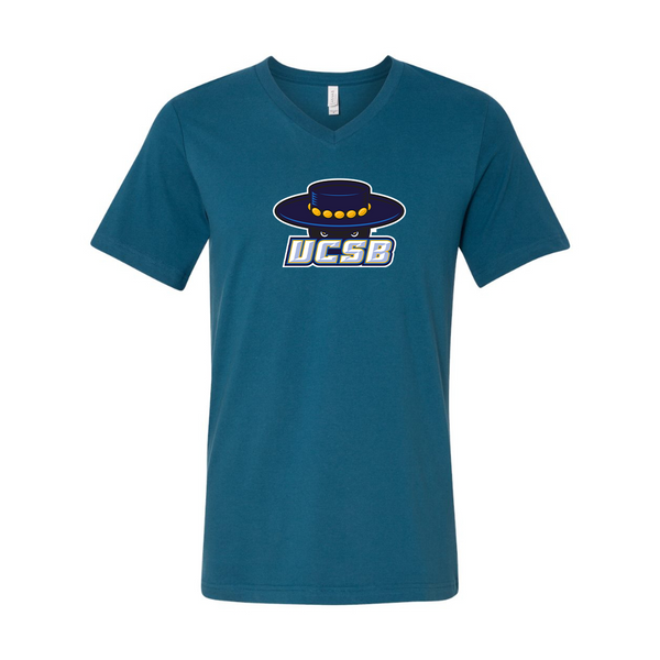 UCSB Gauchos BELLA  CANVAS - Jersey V-Neck T-Shirt
