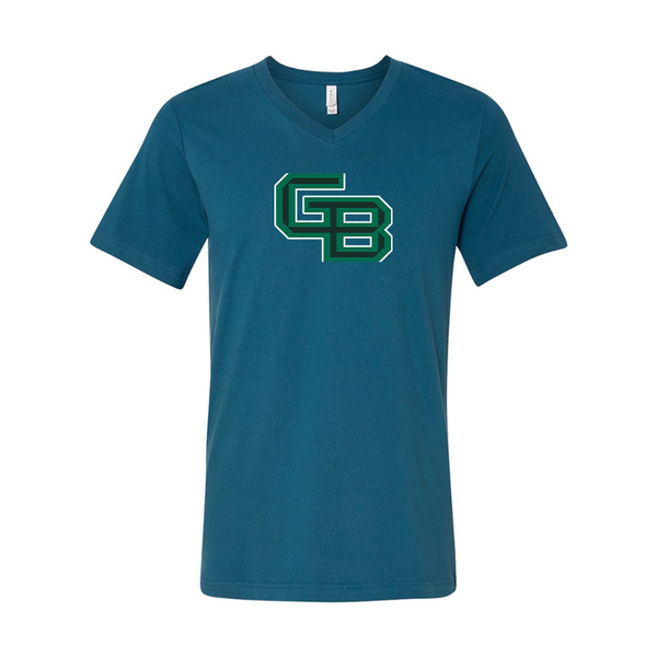 Wisconsin Green Bay Phoenix BELLA  CANVAS - Jersey V-Neck T-Shirt