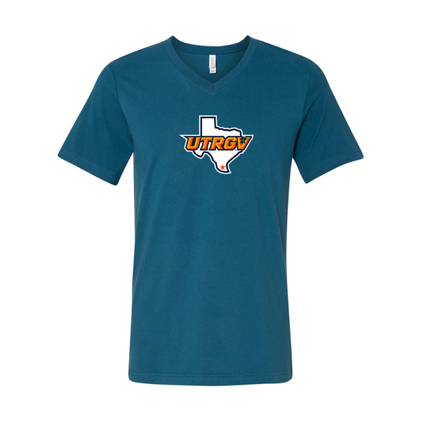 UTRGV Vaqueros BELLA  CANVAS - Jersey V-Neck T-Shirt
