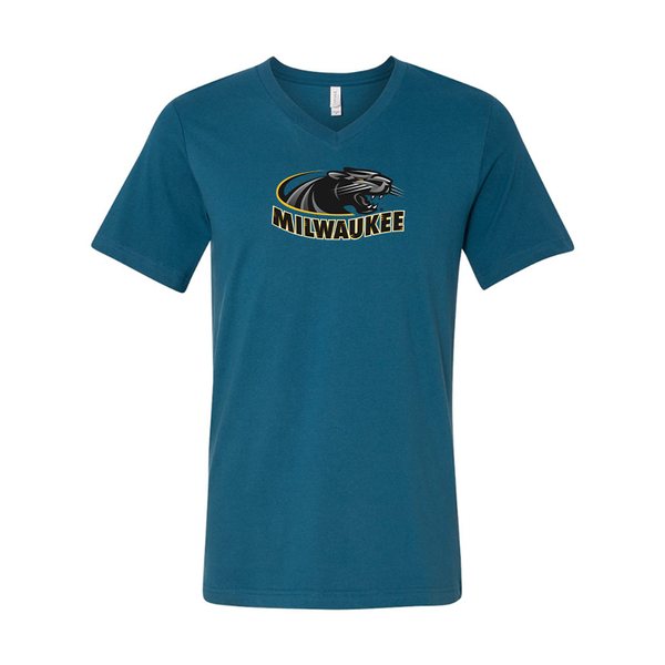Wisconsin Milwaukee Panthers BELLA  CANVAS - Jersey V-Neck T-Shirt