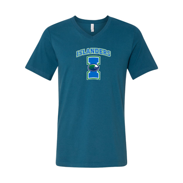 Men's  Texas AM CC Islanders  BELLA + CANVAS - Jersey V-Neck T-Shirt