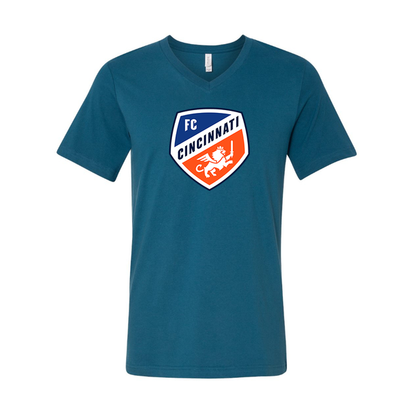 Men's FC Cincinnati BELLA + CANVAS - Jersey V-Neck T-Shirt
