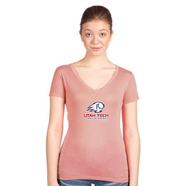 Women's Utah Tech Trailblazers  Next Level V-Neck T-Shirt