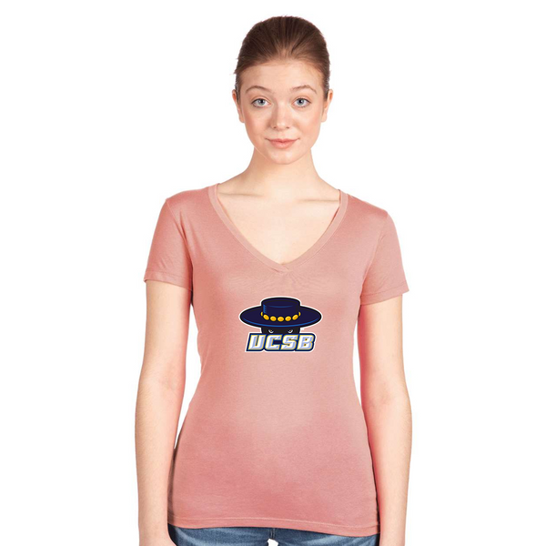 Women's UCSB Gauchos  Next Level V-Neck T-Shirt