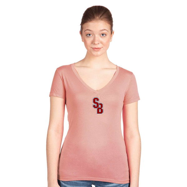 Women's  Stony Brook Seawolves  Next Level V-Neck T-Shirt