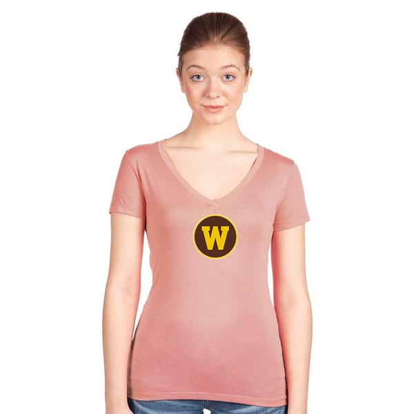 Women's  Western Michigan Broncos Next Level V-Neck T-Shirt