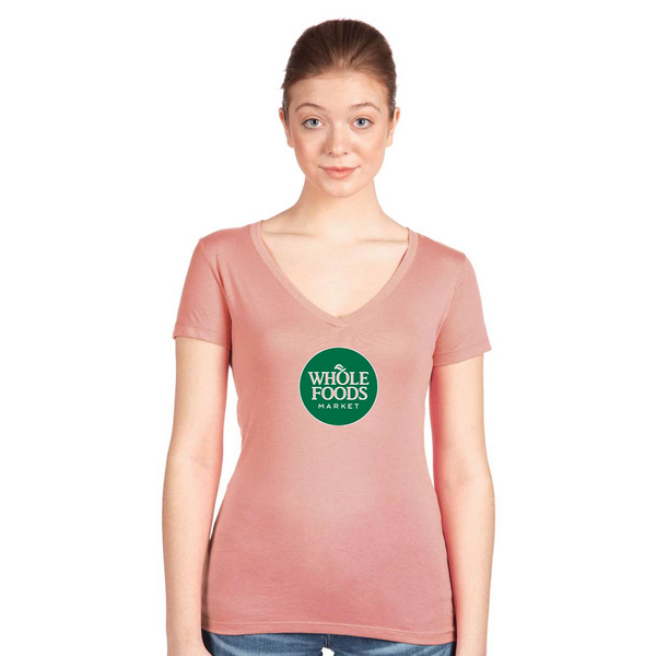 Women's Whole Foods Market  Next Level V-Neck T-Shirt