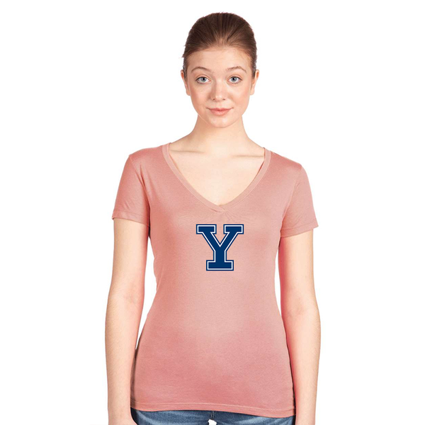 Women's Yale Bulldogs  Next Level V-Neck T-Shirt