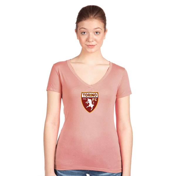 Women's Torino Soccer  Next Level V-Neck T-Shirt