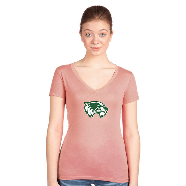 Women's Utah Valley Wolverines Next Level V-Neck T-Shirt