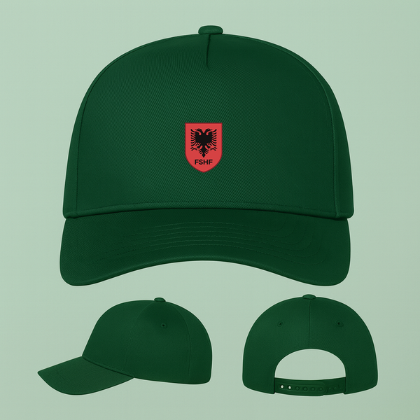 Albania National Soccer Team  Five Panel Twill Snapback Cap