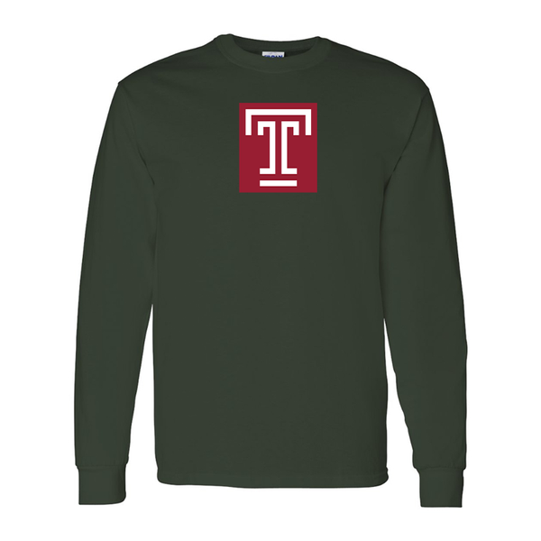 Men's Temple Owls Gildan Heavy Cotton Long Sleeve T-Shirt