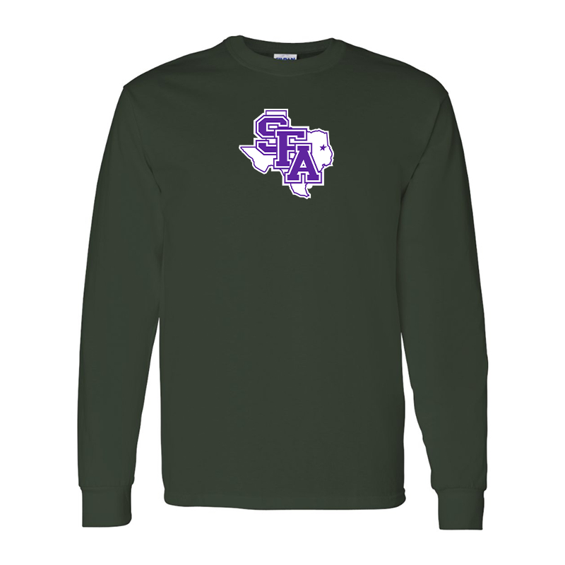 Men's Stephen F. Austin Lumberjacks  Gildan Heavy Cotton Long Sleeve T-Shirt
