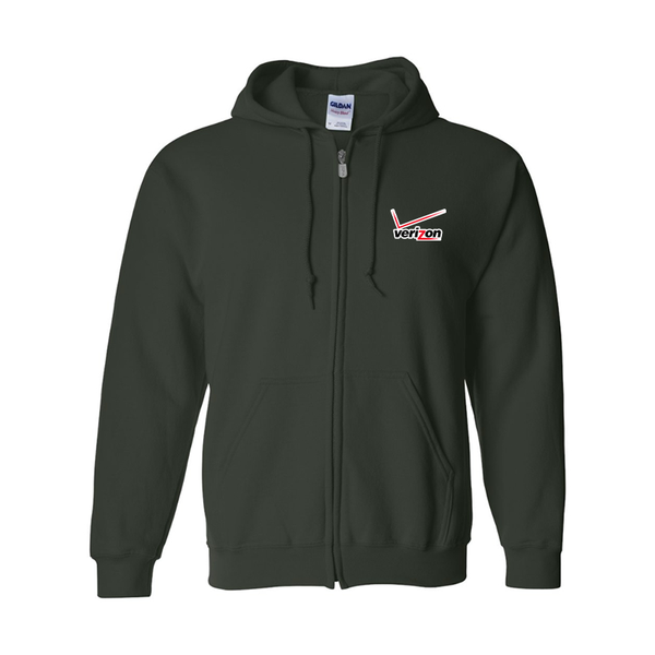 Men's  Verizon Wireless Gildan  Heavy Blend Full Zip Hooded Sweatshirt