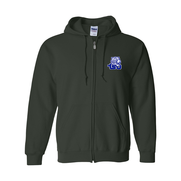 Men's Tennessee State Tigers Gildan  Heavy Blend Full Zip Hooded Sweatshirt