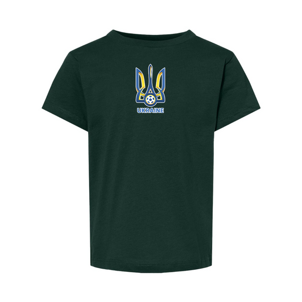 Ukraine National Football Soccer Team BELLA  CANVAS Toddler Jersey Tee