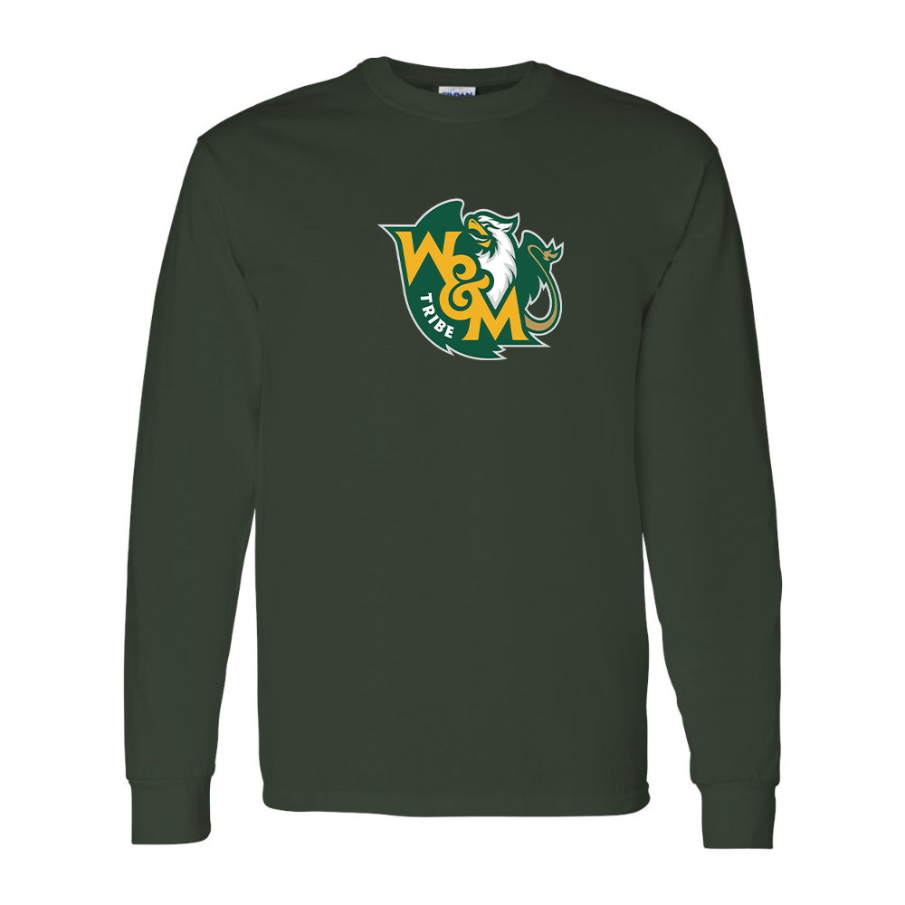 Men's  William and Mary Tribe Gildan Heavy Cotton Long Sleeve T-Shirt