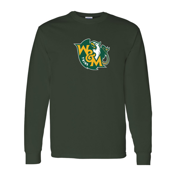 Men's  William and Mary Tribe Gildan Heavy Cotton Long Sleeve T-Shirt