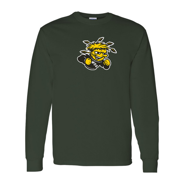 Men's Wichita State Shockers  Gildan Heavy Cotton Long Sleeve T-Shirt