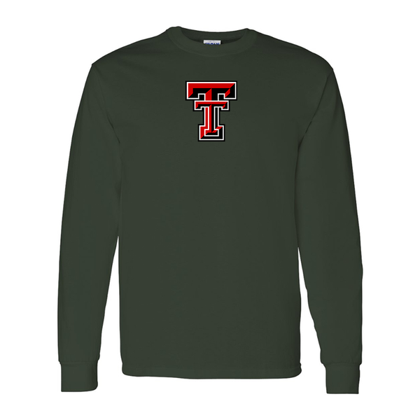 Men's Texas Tech Red Raiders  Gildan Heavy Cotton Long Sleeve T-Shirt