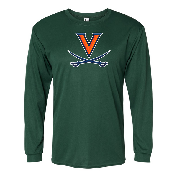 Men's  Virginia Cavaliers  Polyester Long Sleeve T-Shirt