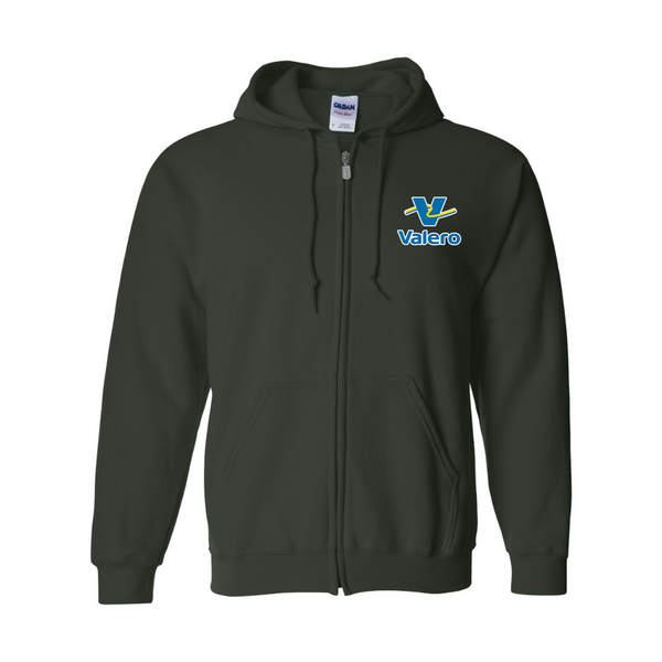 Men's Valero Gas Station  Gildan  Heavy Blend Full Zip Hooded Sweatshirt
