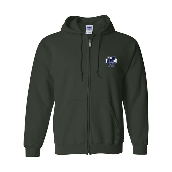 Men's UNF Ospreys  Gildan  Heavy Blend Full Zip Hooded Sweatshirt