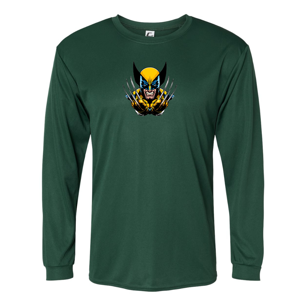 Men's Wolverine 2025 Art   Performance Long Sleeve T-Shirt