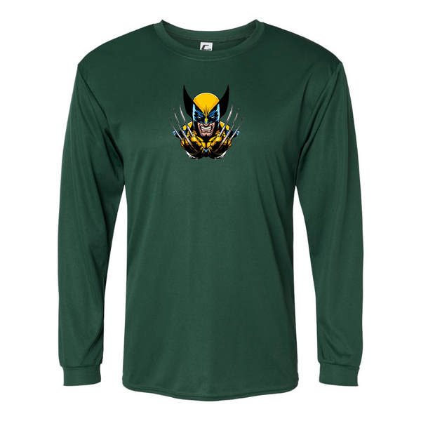 Men's Wolverine 2025 Art   Performance Long Sleeve T-Shirt