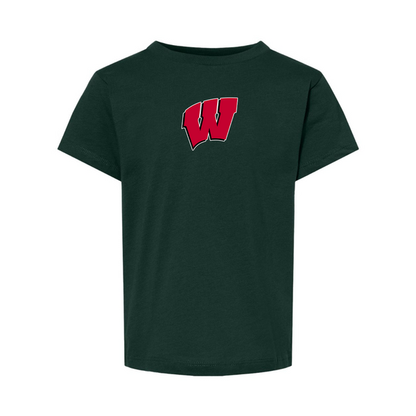Wisconsin Badgers  BELLA  CANVAS Toddler Jersey Tee